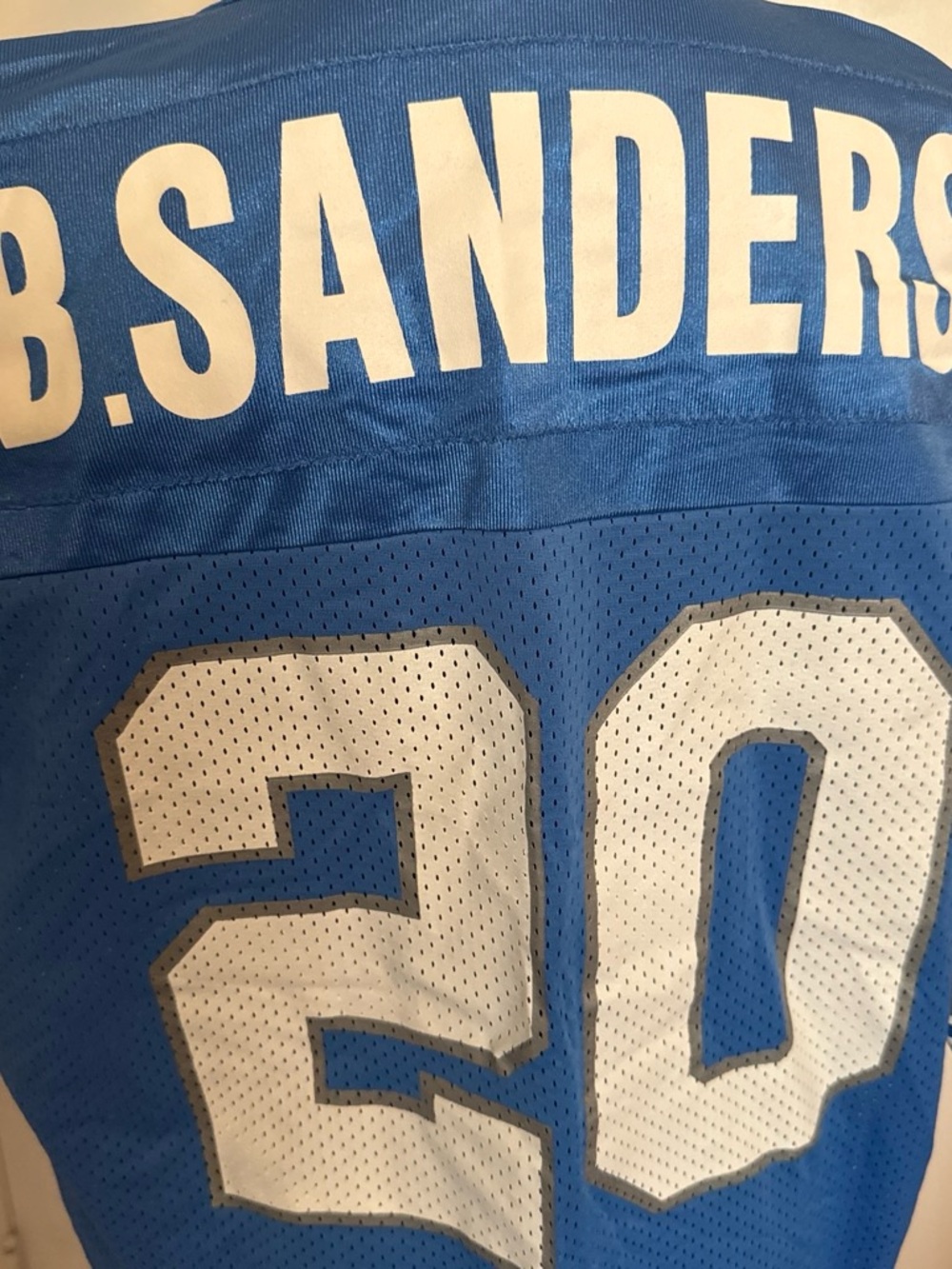 Vintage 90s Champion Barry Sanders #20 Detroit Lions Jersey Size 48 Made in USA
